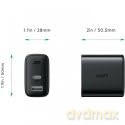 PA-F3S ładowarka sieciowa 2xUSB Power Delivery (1xUSB A + 1xUSB C) 32W 4.8A