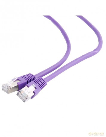Patch cord ekranowany FTP kat.6 osłonka zalewana 1M czarny