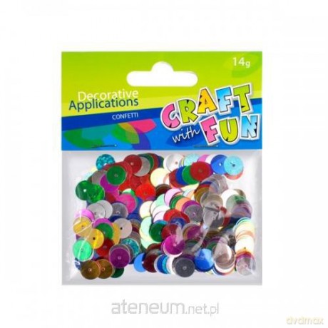 Cekiny metalicz kółka 14g [SZKOŁA]