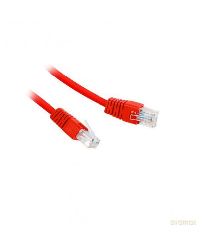 Patch cord kat.5e osłonka zalewana 0.25M czerwony