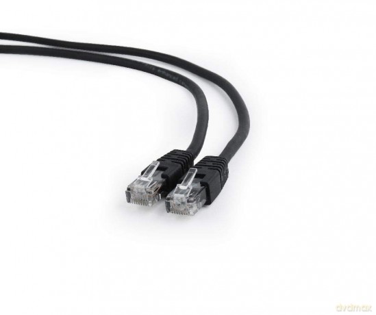 Patch cord Kat.6 UTP 0.25m czarny