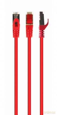 Patch cord kat.6A S/FTP LSZH 10m czerwony
