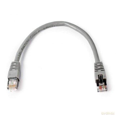 Patch cord S/FTP Kat6A LSHZ 0.25m szary