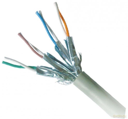 Patch cord S/FTP Kat6A LSHZ 0.5m szary