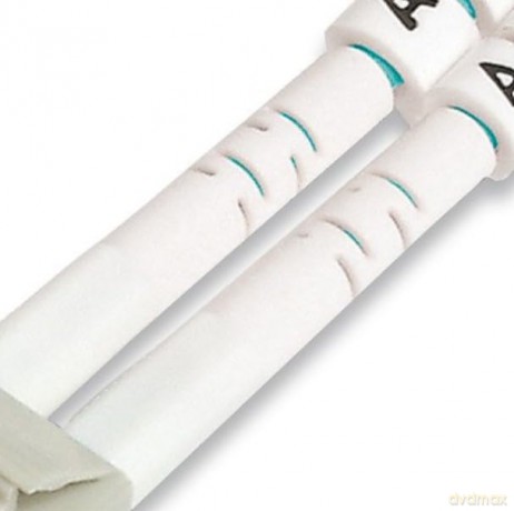 Patch cord światłowodowy FO LC-LC MM 50/125 OM3 duplex LSOH 20m Turkusowy