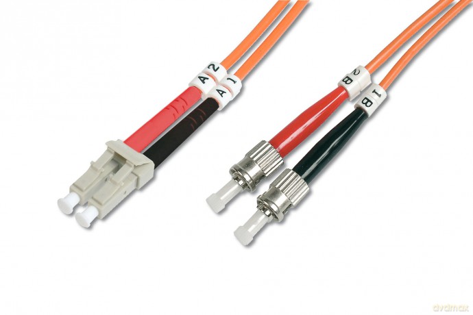 Patch cord światłowodowy FO MM 50/125 OM2 LC-ST 1m