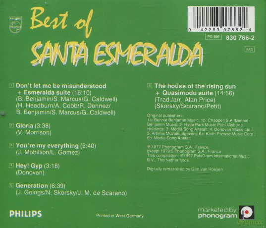 Santa Esmeralda: Best Of Santa Esmeralda [CD]