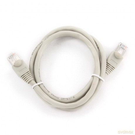 Patch cord UTP kat.6 1m szary