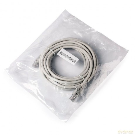 Patch cord UTP kat.6 5m szary