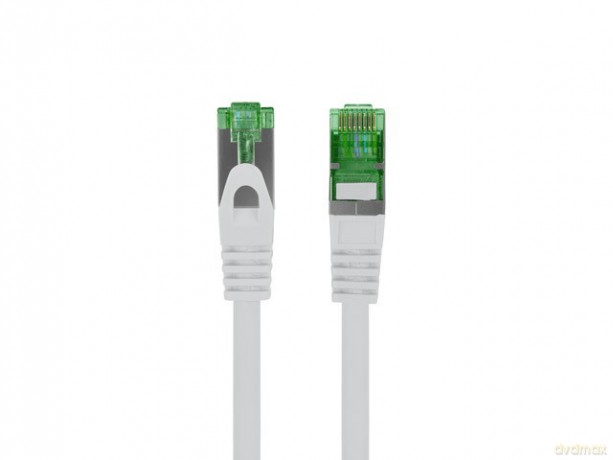 Patchcord cat.7 S/FTP LSZH CU 0.25m fluke passed szary