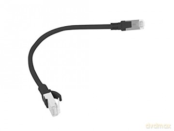 PATCHCORD KAT.5E 0.25M CZARNY FLUKE PASSED LANBERG