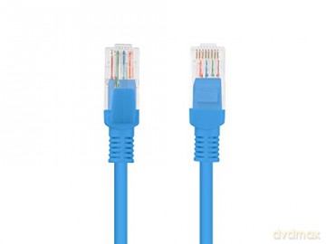 PATCHCORD KAT.5E 0.25M NIEBIESKI FLUKE PASSED LANBERG