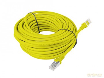 PATCHCORD KAT.5E 15M ŻÓŁTY FLUKE PASSED LANBERG