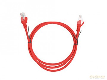 PATCHCORD KAT.5E 1M CZERWONY FLUKE PASSED LANBERG
