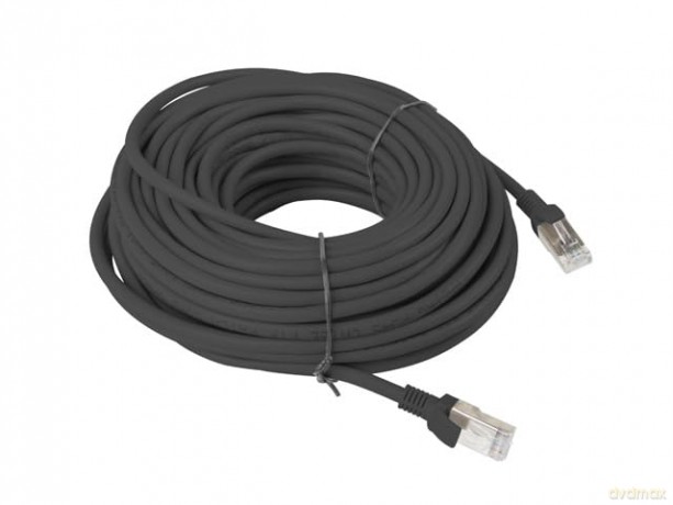 PATCHCORD KAT.5E 20M CZARNY FLUKE PASSED LANBERG