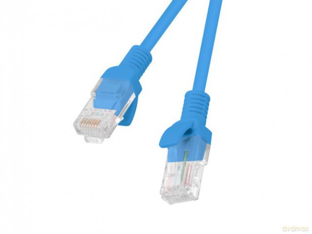 PATCHCORD KAT.5E 20M NIEBIESKI FLUKE PASSED LANBERG