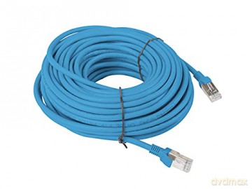 PATCHCORD KAT.5E 20M NIEBIESKI FLUKE PASSED LANBERG