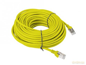 PATCHCORD KAT.5E 20M ŻÓŁTY FLUKE PASSED LANBERG
