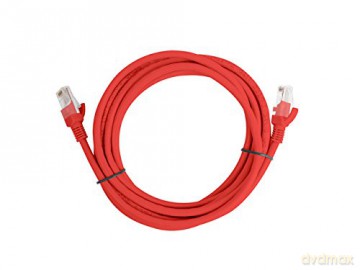 PATCHCORD KAT.5E 3M CZERWONY FLUKE PASSED LANBERG