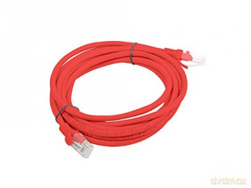 PATCHCORD KAT.5E 3M CZERWONY FLUKE PASSED LANBERG
