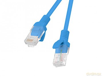 PATCHCORD KAT.5E 3M NIEBIESKI FLUKE PASSED LANBERG