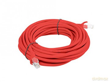 PATCHCORD KAT.5E 5M CZERWONY FLUKE PASSED LANBERG