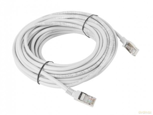 PATCHCORD KAT.5E FTP 10M SZARY FLUKE PASSED LANBERG