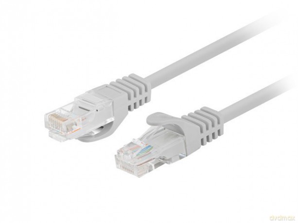 Patchcord kat.5e UTP 7.5m szary fluke