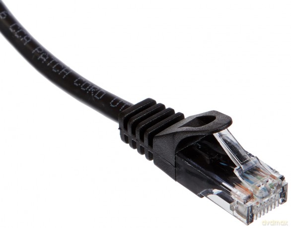 Patchcord kat.6 0.25M UTP czarny