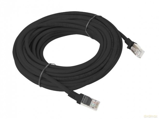 PATCHCORD KAT.6 10M CZARNY FLUKE PASSED LANBERG