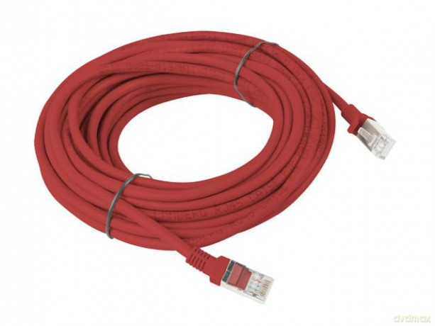 PATCHCORD KAT.6 15M CZERWONY FLUKE PASSED LANBERG