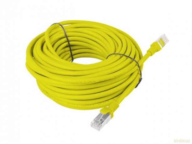 PATCHCORD KAT.6 15M ŻÓŁTY FLUKE PASSED LANBERG