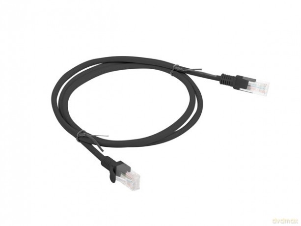 PATCHCORD KAT.6 1M CZARNY FLUKE PASSED LANBERG
