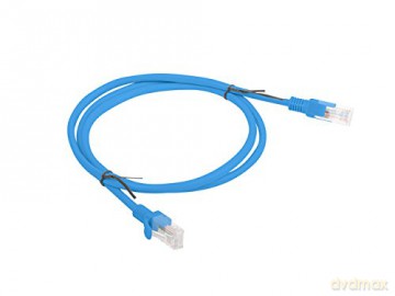 PATCHCORD KAT.6 1M NIEBIESKI FLUKE PASSED LANBERG