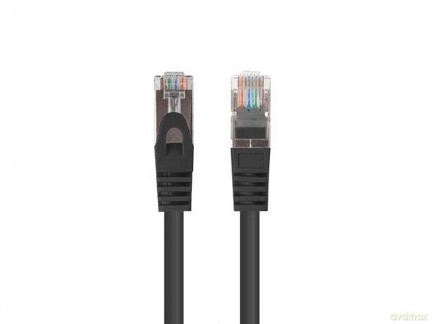 Patchcord kat.6 FTP 5M 10-pak fluke passed czarny