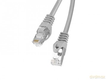 Patchcord kat.6 FTP LSZH CU 0.25m fluke passed szary
