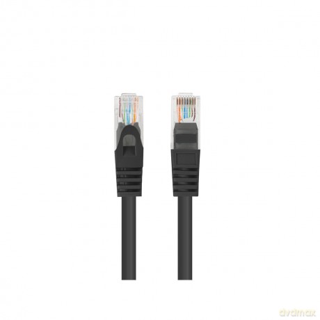 Patchcord kat.6 UTP 7.5 m czarny fluke