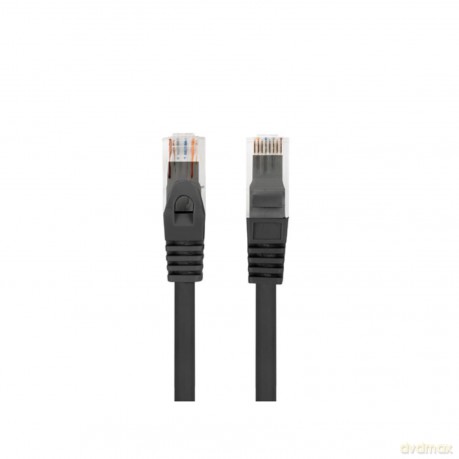 Patchcord kat.6 UTP LSZH CU 0.25m czarny fluke passed