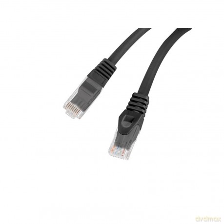 Patchcord kat.6 UTP LSZH CU 0.25m czarny fluke passed