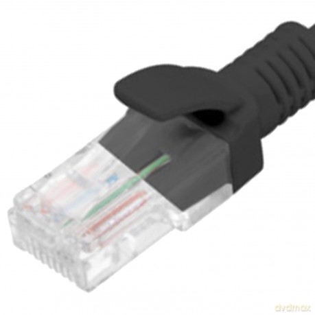 Patchcord kat.6 UTP LSZH CU 1m czarny fluke passed