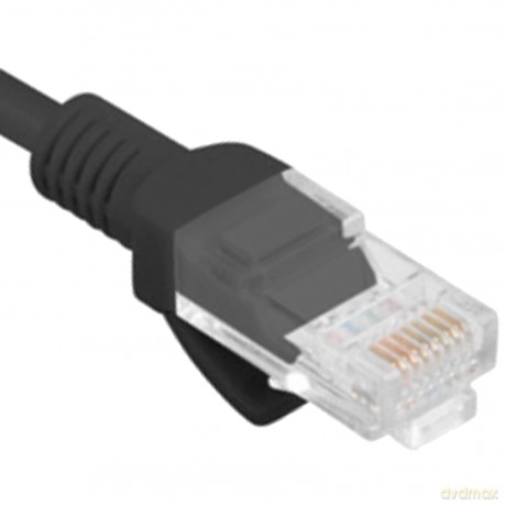 Patchcord kat.6 UTP LSZH CU 1m czarny fluke passed