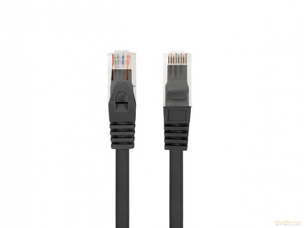 Patchcord kat.6 UTP LSZH CU 3m fluke passed czarny
