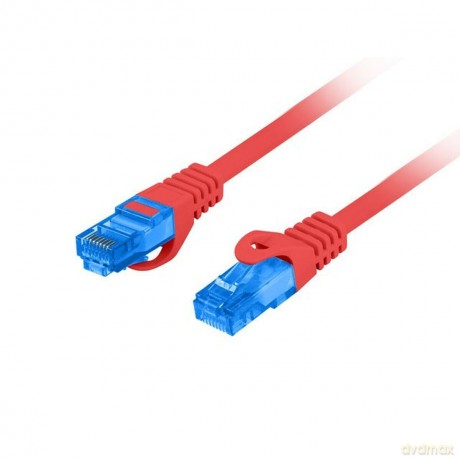 Patchcord kat.6a S/FTP CCA 0.5m Czerwony