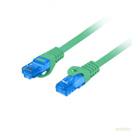 Patchcord kat.6a S/FTP CCA 0.5m Zielony