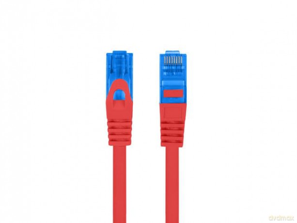 Patchcord kat.6a S/FTP CCA 1.0m Czerwony