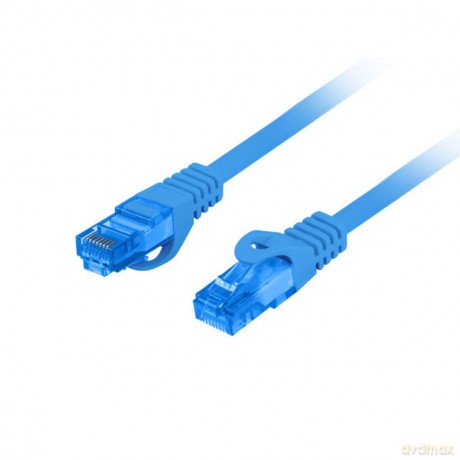 Patchcord kat.6a S/FTP CCA 1.0m Niebieski