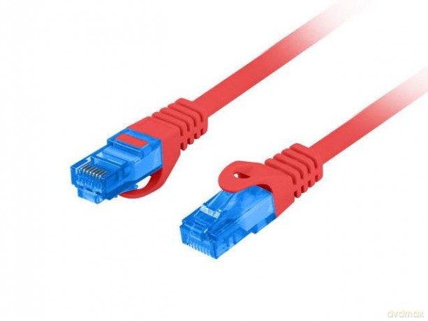 Patchcord kat.6a S/FTP CCA 10.0m Czerwony