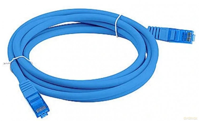 Patchcord kat.6a S/FTP CCA 10.0m Niebieski