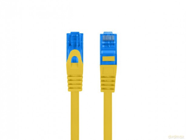 Patchcord kat.6a S/FTP CCA 10.0m Żółty