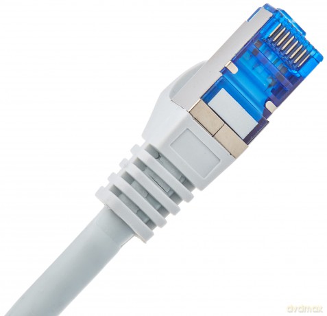 Patchcord kat.6a S/FTP CCA 3m szary